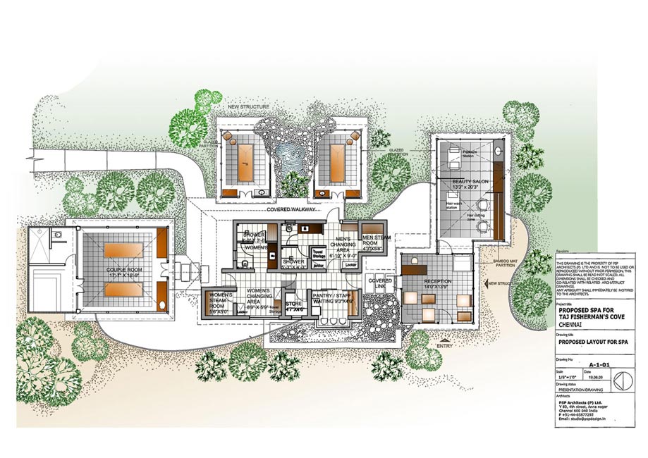 Taj Spa, site plan